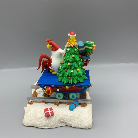 Vintage Danbury Mint Looney Tunes Christmas Express Train in Original Box - Picture 8 of 16